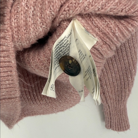 Varley NWT Peverel Button Placket Knit Women's Pink Sweater Size S - Picture 6 of 8